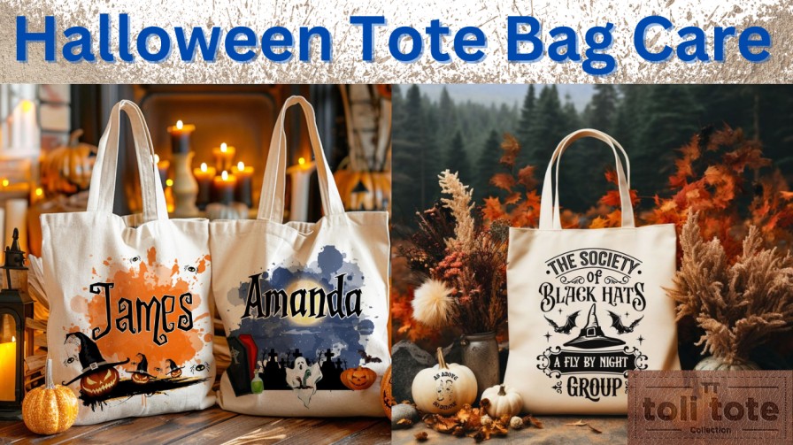 Halloween Tote Bag Care