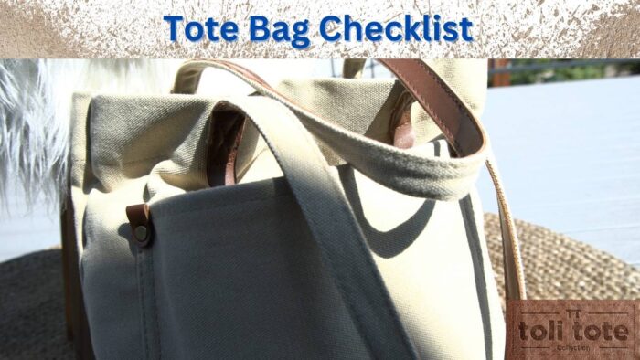Tote Bag Checklist