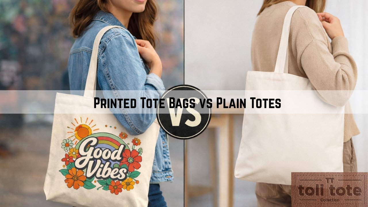 Printed Tote Bags vs Plain Totes