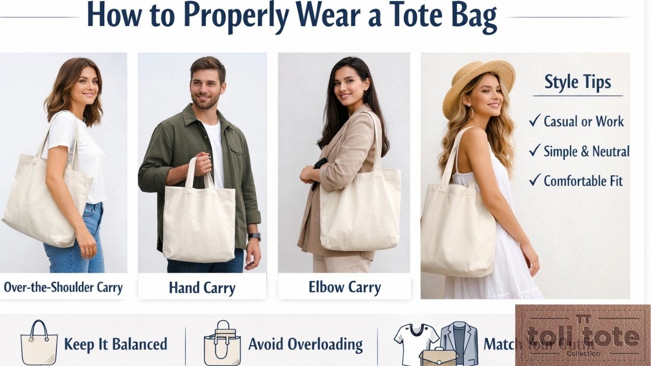 How to Properly Wear a Tote Bag