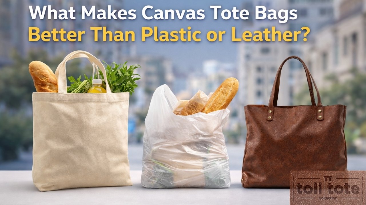 what makes canvas tote bags better than plastic or leather